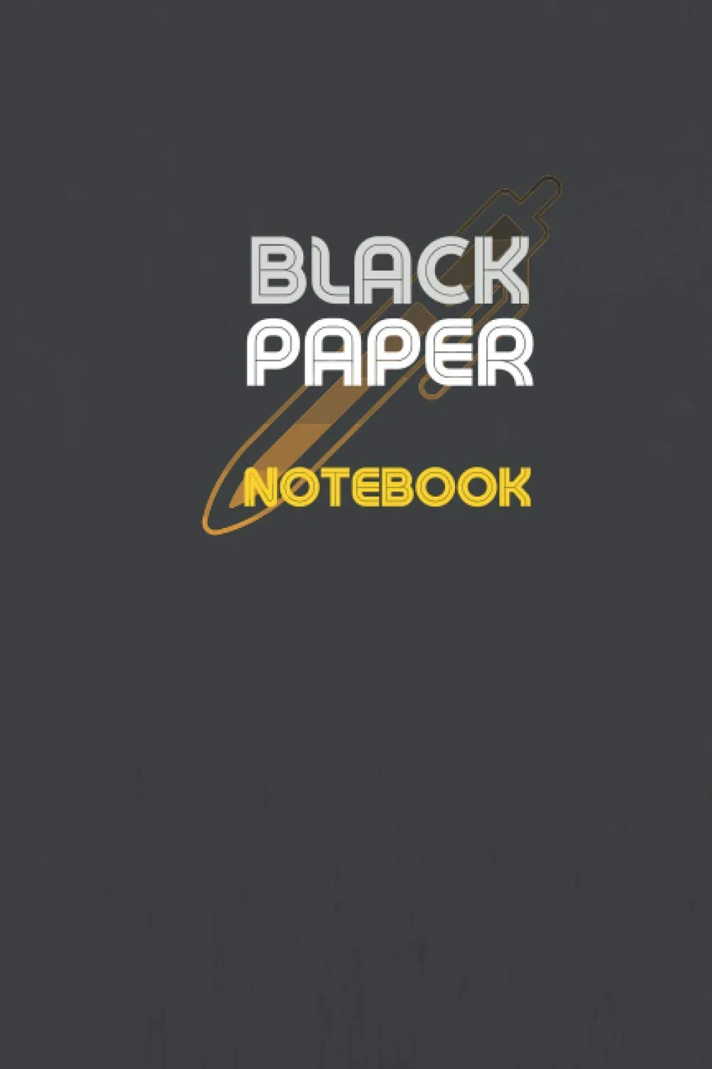 Black Paper Notebook 6x9 Inch, 110 Pages, Lined for Blackout Journaling & Inspiration