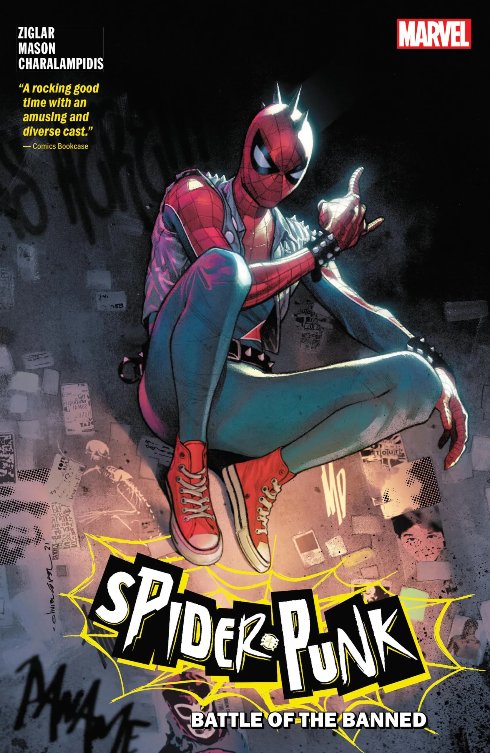 SPIDER-PUNK: BATTLE OF THE BANNED Marvel Graphic Novel