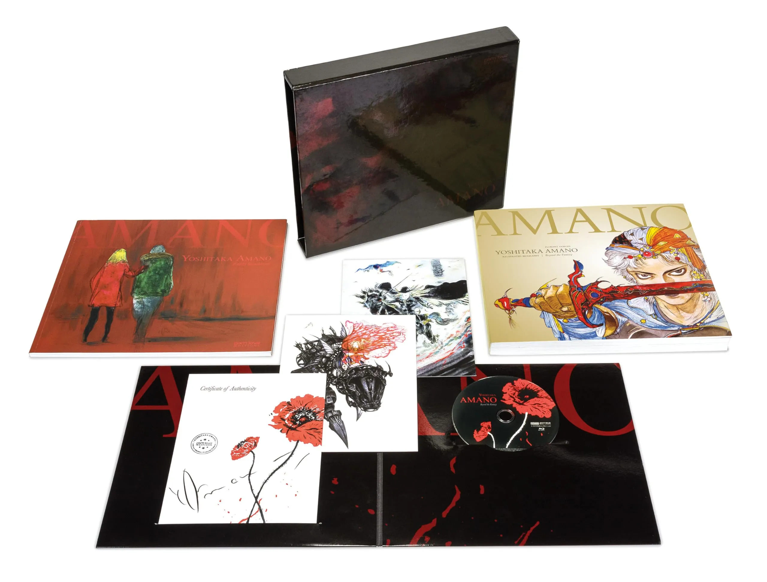 Yoshitaka Amano Illustrated Biography Limited Edition with Art Book, Blu-ray, and Mini Lithographs